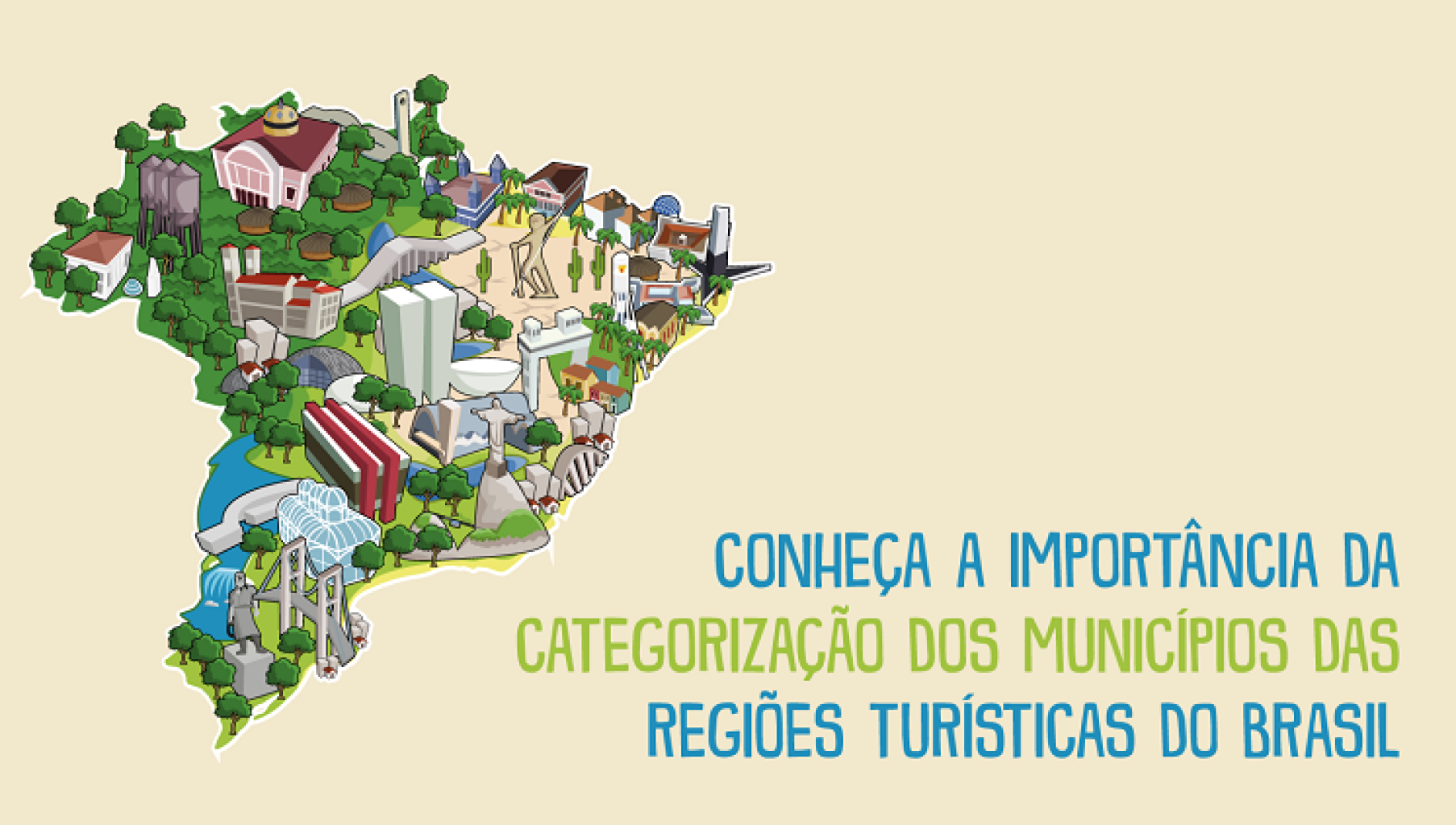 Municípios turísticos são agrupados em 5 categorias