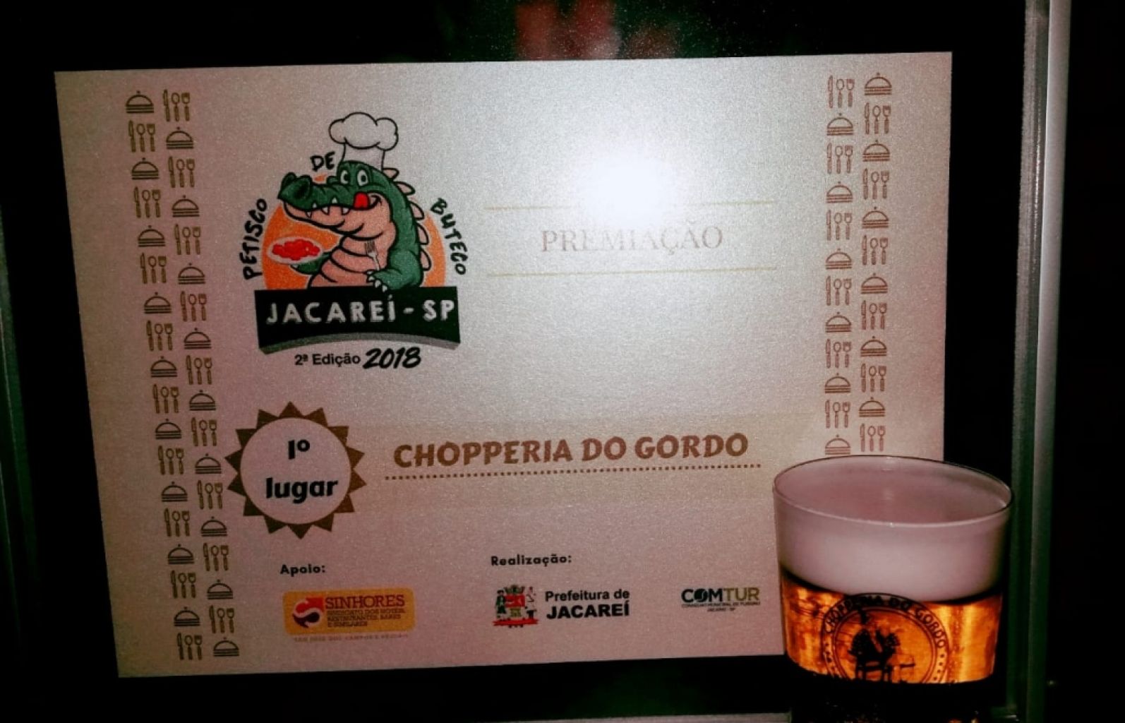 SINHORES participa da premiação do Concurso Petisco de Buteco