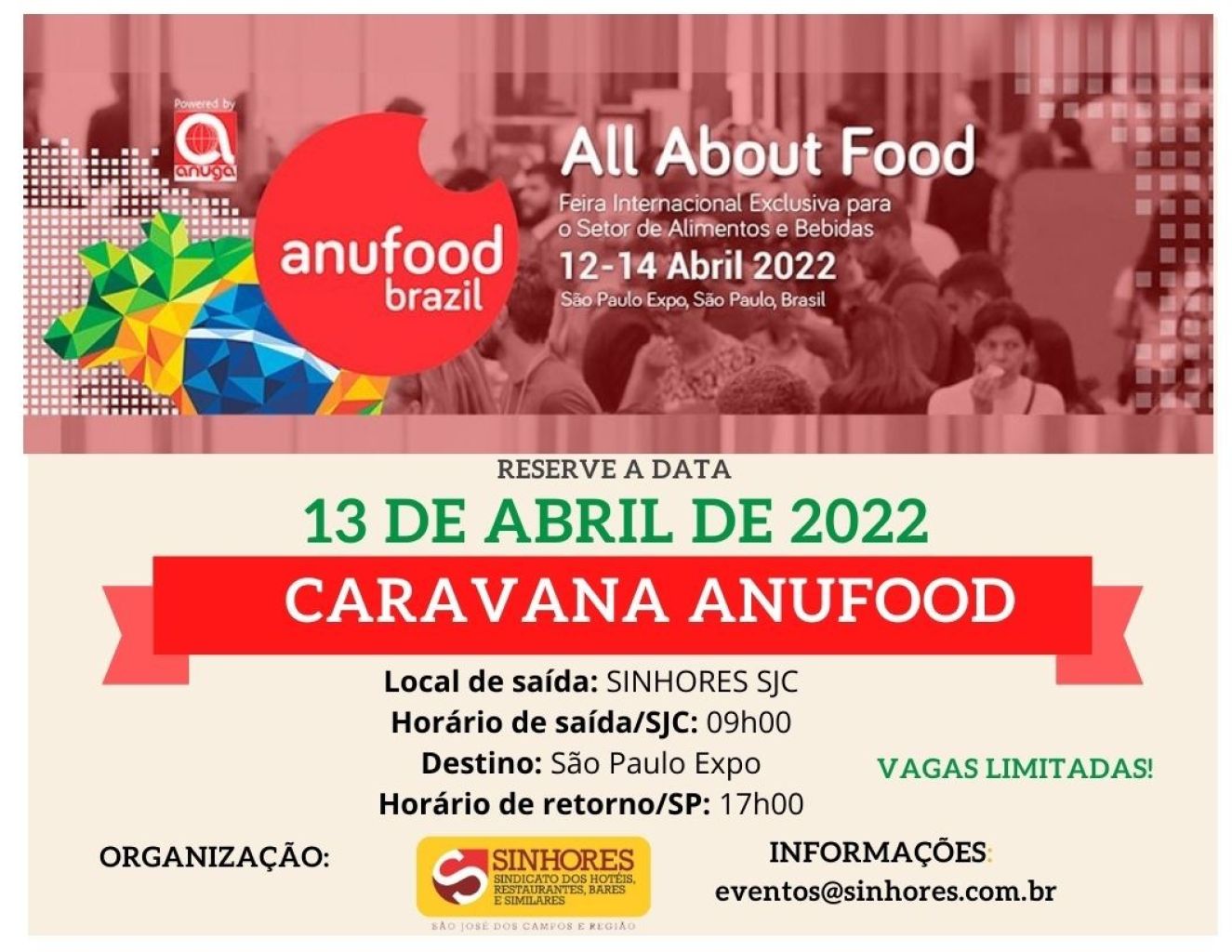 SINHORES leva sua Diretoria Executiva para Anufood Brazil 2022