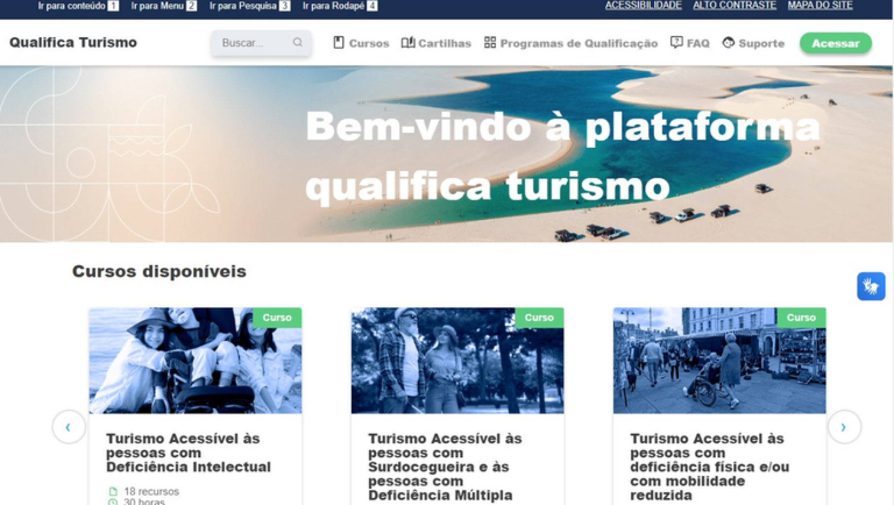 Qualifica Turismo abre vagas para dois cursos sobre turismo acessível