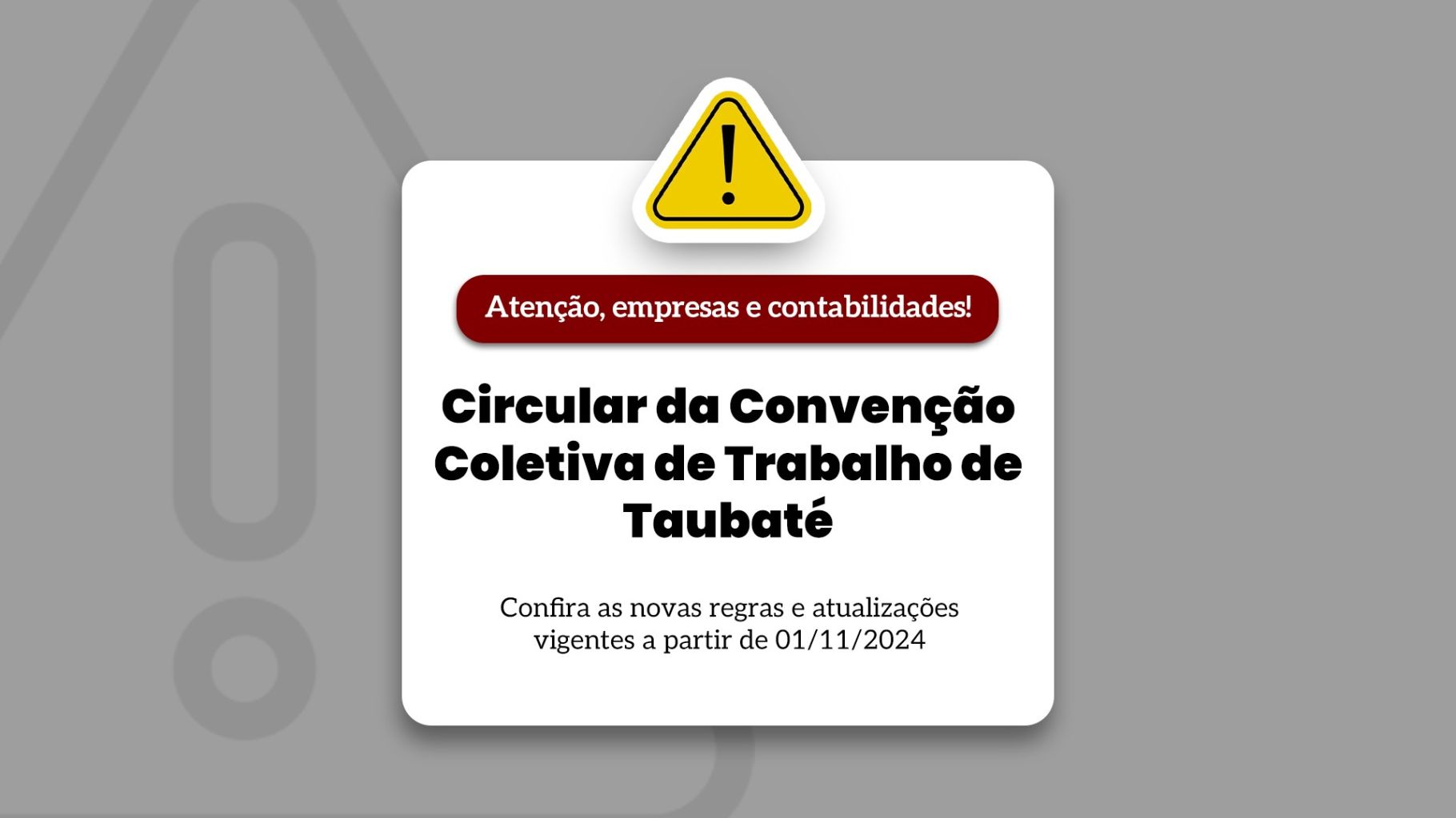 Circular da Convenção Coletiva de Trabalho de Taubaté