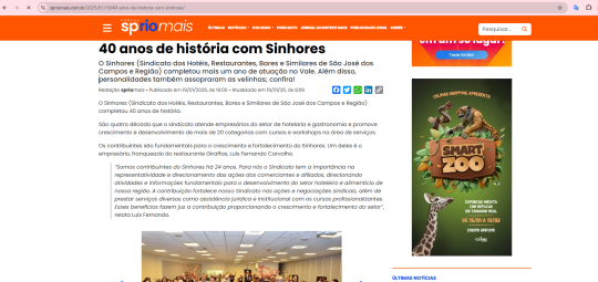 Spriomais - Pauta: 40 anos Sinhores