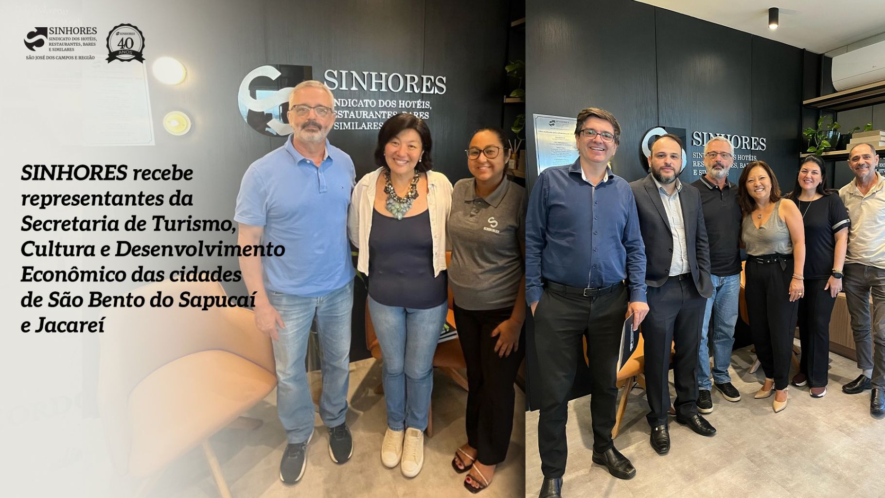 SINHORES recebe representantes das Secretarias de Turismo e Desenvolvimento Econômico de São Bento do Sapucaí e Jacareí