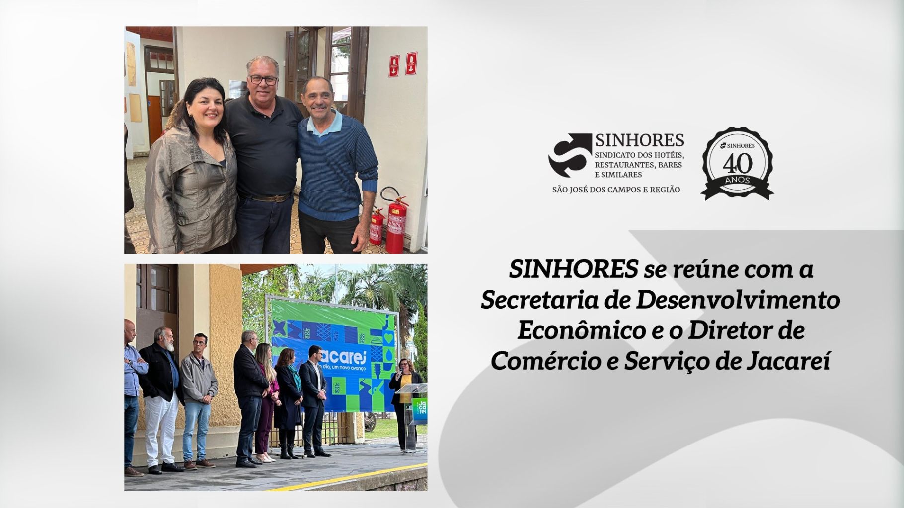 SINHORES prestigia inauguração do Posto de Informações Turísticas em Jacareí