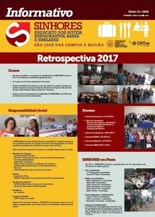 Informativo - Fevereiro, Março e Abril 2018